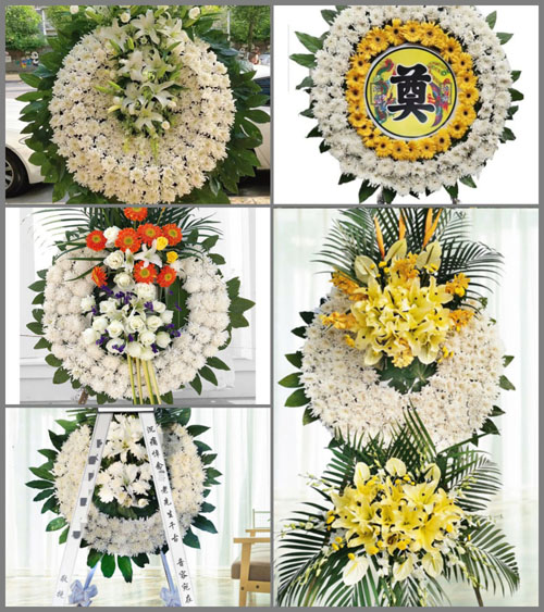 四川成都大邑县晋原街道坪域村花圈速递